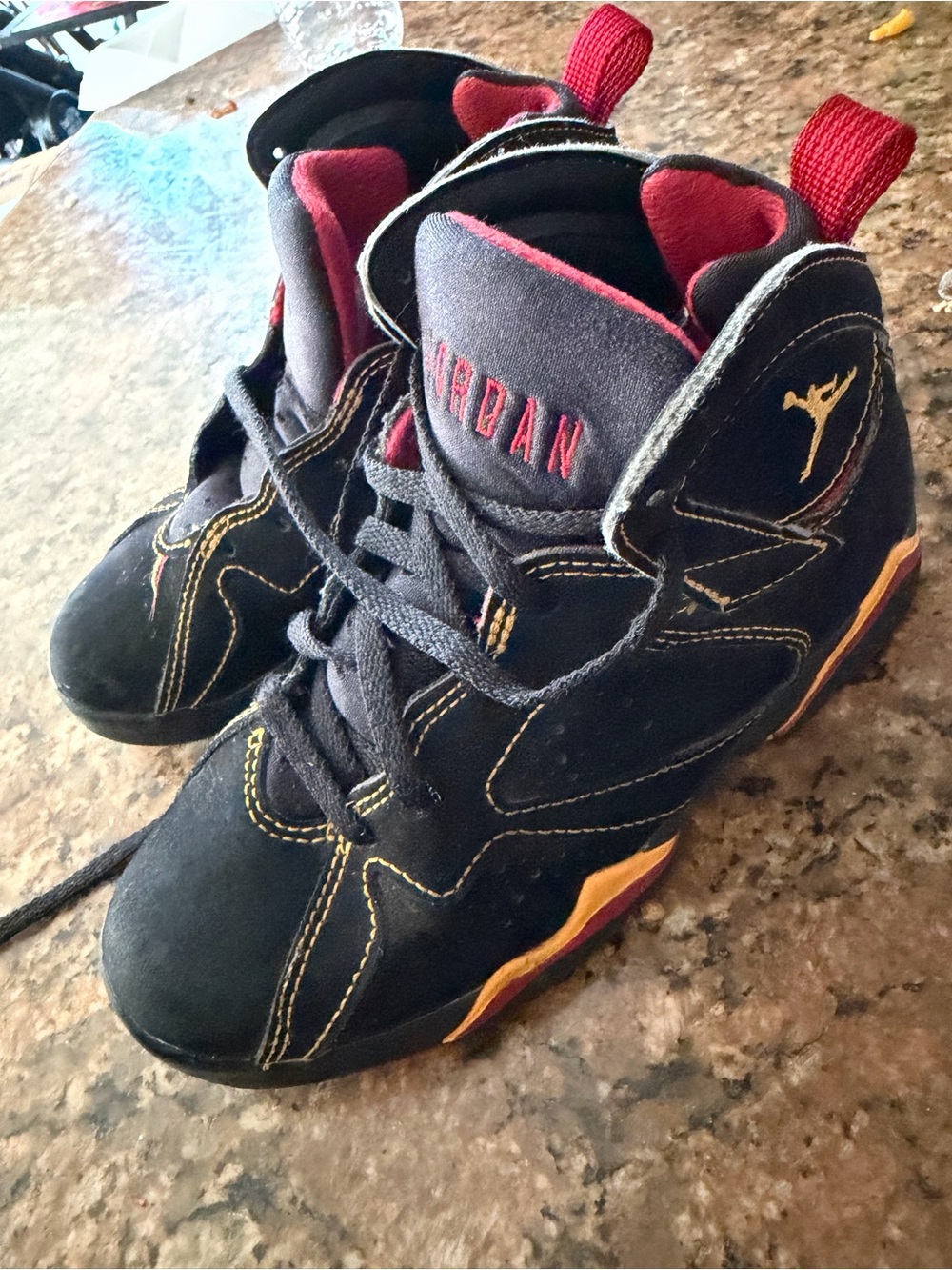 Jordan Kids' Black and Red Basketball Shoes